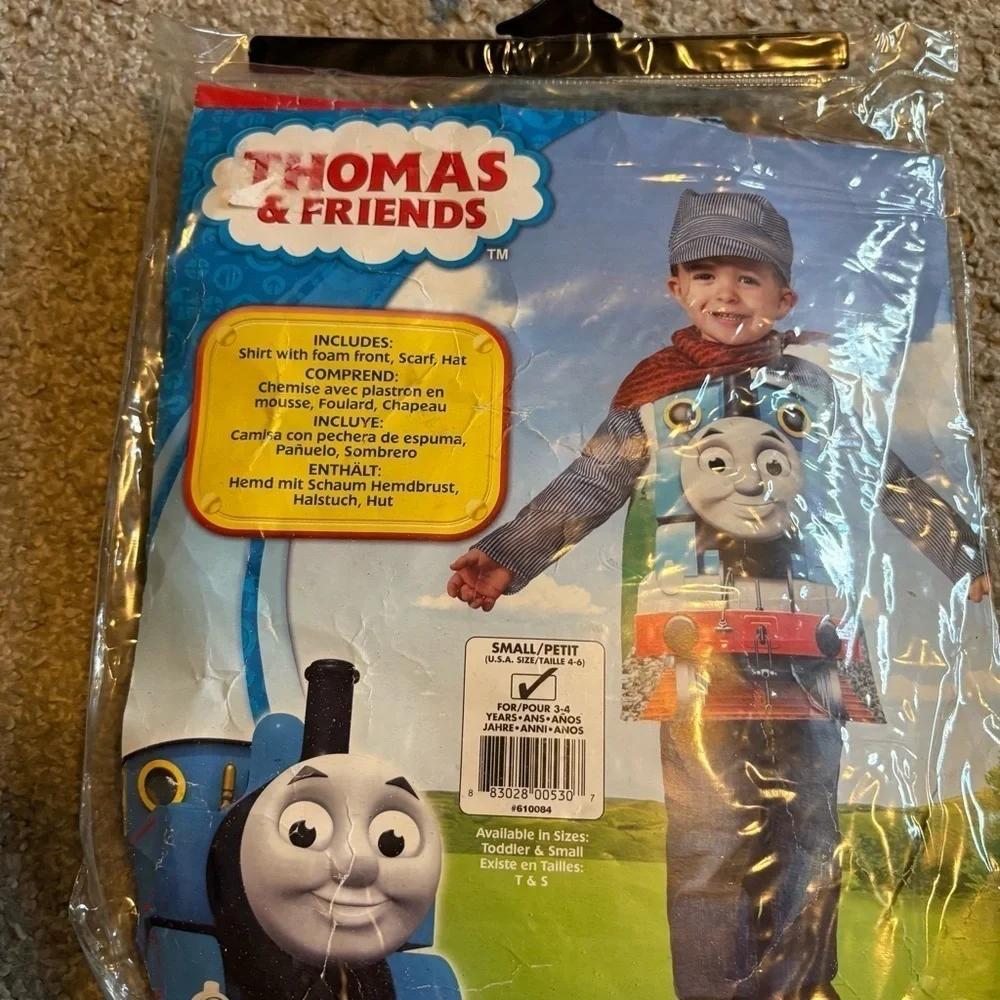 Vintage Thomas & Friends Child Costume Train Small 3-4 Halloween Conductor